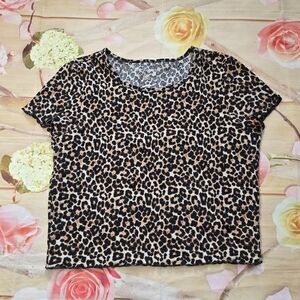 America Eagle Leopard Print Tshirt